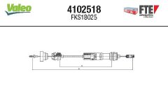 FTE 4102518 — Трос сцепления