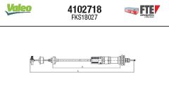 FTE 4102718 — Cablu de ambreiaj