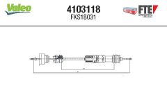 FTE 4103118 — Трос сцепления