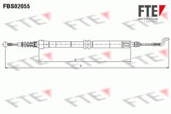 FTE 9250058 — Cablu frână de mână