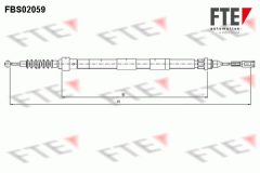 FTE 9250062 — Трос ручного тормоза