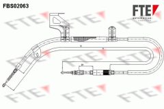 FTE 9250065 — Трос ручного тормоза