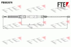 FTE 9250077 — Cablu frână de mână