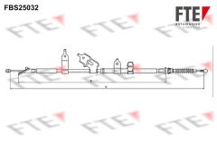 FTE 9250621 — Трос ручного тормоза