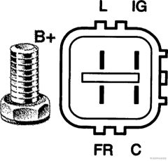 HERTH+BUSS JAKOPARTS J5114025 — Alternator