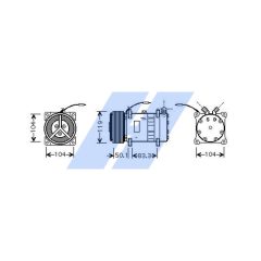 HIGHWAY AUTOMOTIVE 45132001 — Compresor aer condiționat