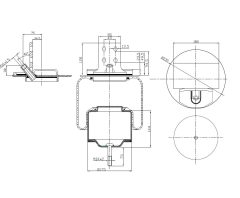 MEC-DIESEL DVSE GA289.1.350 — Carcasă burduf suspensie pneumatică
