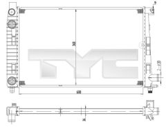 TYC 721-0012 — Radiator răcire motor