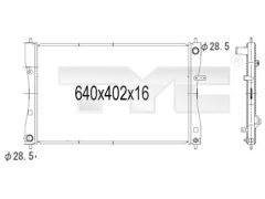 TYC 723-1007 — Radiator răcire motor