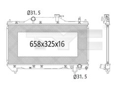 TYC 736-1018 — Radiator răcire motor