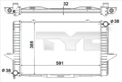 TYC 738-0001 — Radiator răcire motor