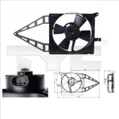 TYC 825-0013 — Ventilator radiator motor