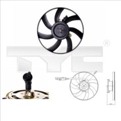 TYC 831-0003 — Ventilator radiator motor