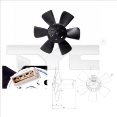 TYC 831-0011 — Ventilator radiator motor