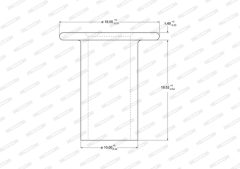 FERODO 93067 — Nit garnitură sabot frână cu tambur