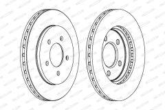 FERODO DDF1059 — Тормозной диск