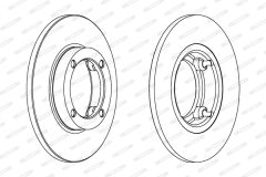 FERODO DDF1098 — Disc de frână