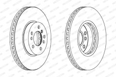 FERODO DDF1256C-1 — Disc de frână