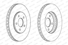 FERODO DDF1407 — Disc de frână