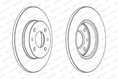 FERODO DDF140 — Disc de frână