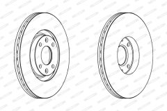 FERODO DDF1442C — Disc de frână