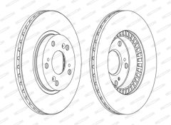 FERODO DDF1496P-D — Disc de frână