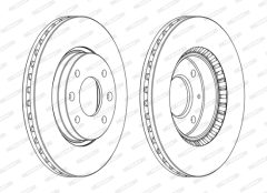 FERODO DDF1522P-D — Тормозной диск