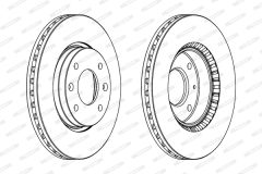 FERODO DDF1522 — Тормозной диск