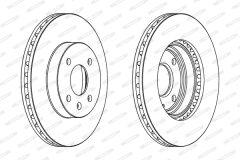 FERODO DDF1565 — Тормозной диск