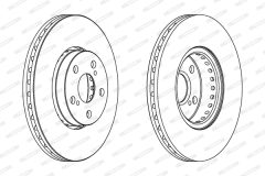 FERODO DDF1575C — Disc de frână