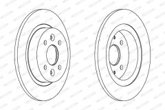 FERODO DDF1600 — Disc de frână