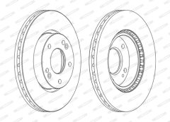 FERODO DDF1619P-D — Disc de frână