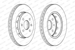 FERODO DDF1628 — Disc de frână