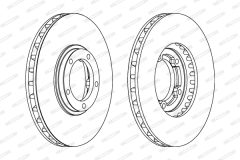 FERODO DDF1658 — Тормозной диск