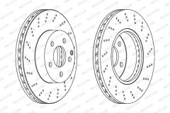 FERODO DDF1693C — Тормозной диск