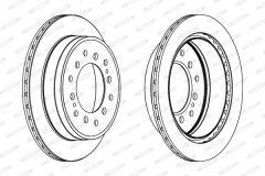FERODO DDF1743C — Disc de frână