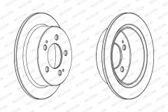 FERODO DDF1753C — Disc de frână