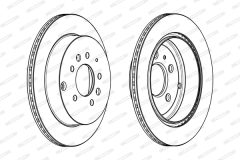FERODO DDF1819C — Тормозной диск