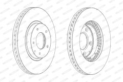 FERODO DDF2262C — Тормозной диск