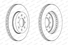 FERODO DDF261 — Disc de frână