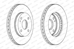 FERODO DDF393C — Disc de frână