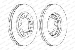 FERODO DDF464 — Disc de frână