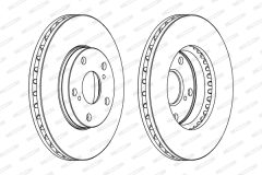 FERODO DDF501 — Disc de frână