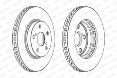 FERODO DDF620 — Disc de frână