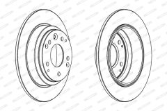 FERODO DDF672 — Disc de frână