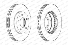 FERODO DDF738 — Disc de frână