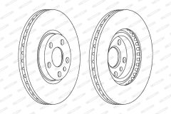 FERODO DDF760C — Disc de frână