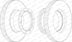 FERODO FCR113A — Disc de frână