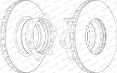 FERODO FCR165A — Тормозной диск