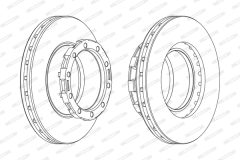 FERODO FCR168A — Тормозной диск